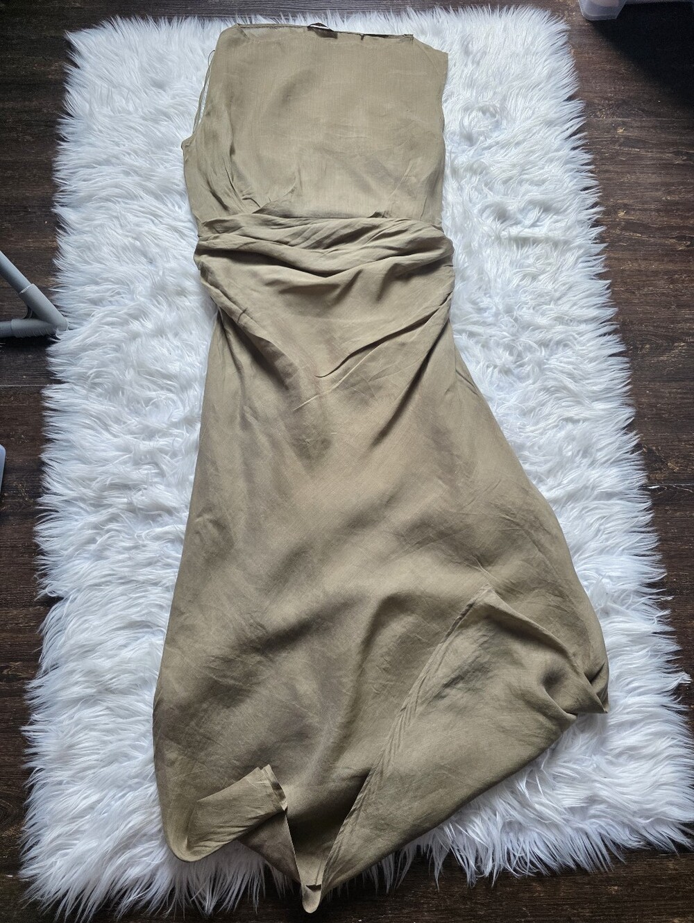 Faithfull the Brand Olive-Green Strapless Maxi Dress - Picture 5 of 15